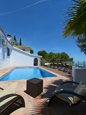 Relax by the pool at Casa Adelante holiday villa