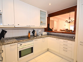The modern kitchen at Menara Beach, Costa del sol, Spain