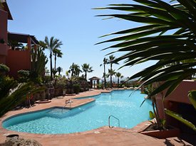 Enjoy the pool at Menara Beach, Costa del Sol