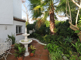 The courtyard at Bay View, Holiday Villa, Estepona